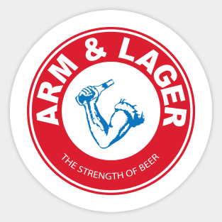 Arm and Lager V1 Sticker